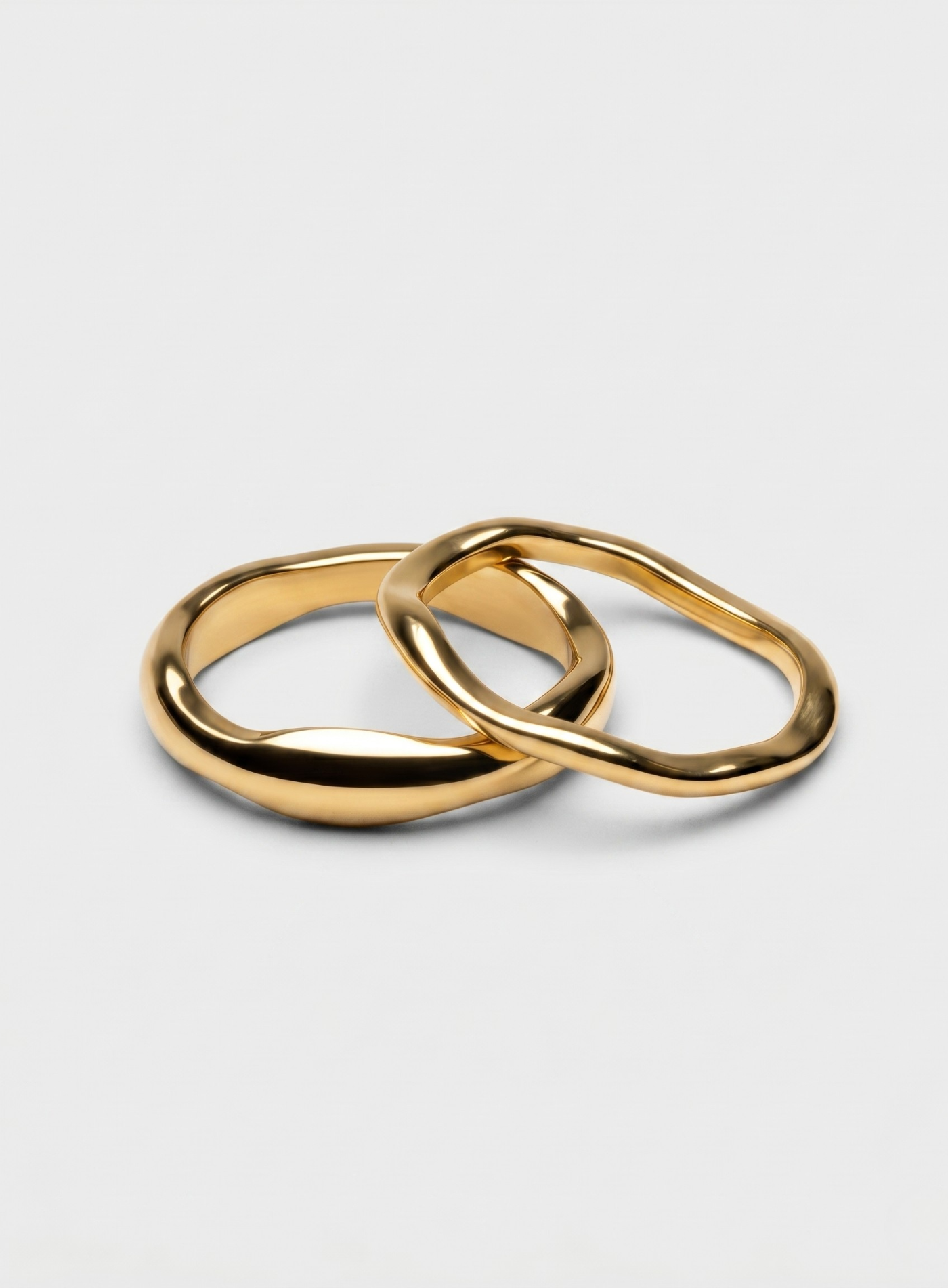 Sæt af Ringe i Guld Eloxering