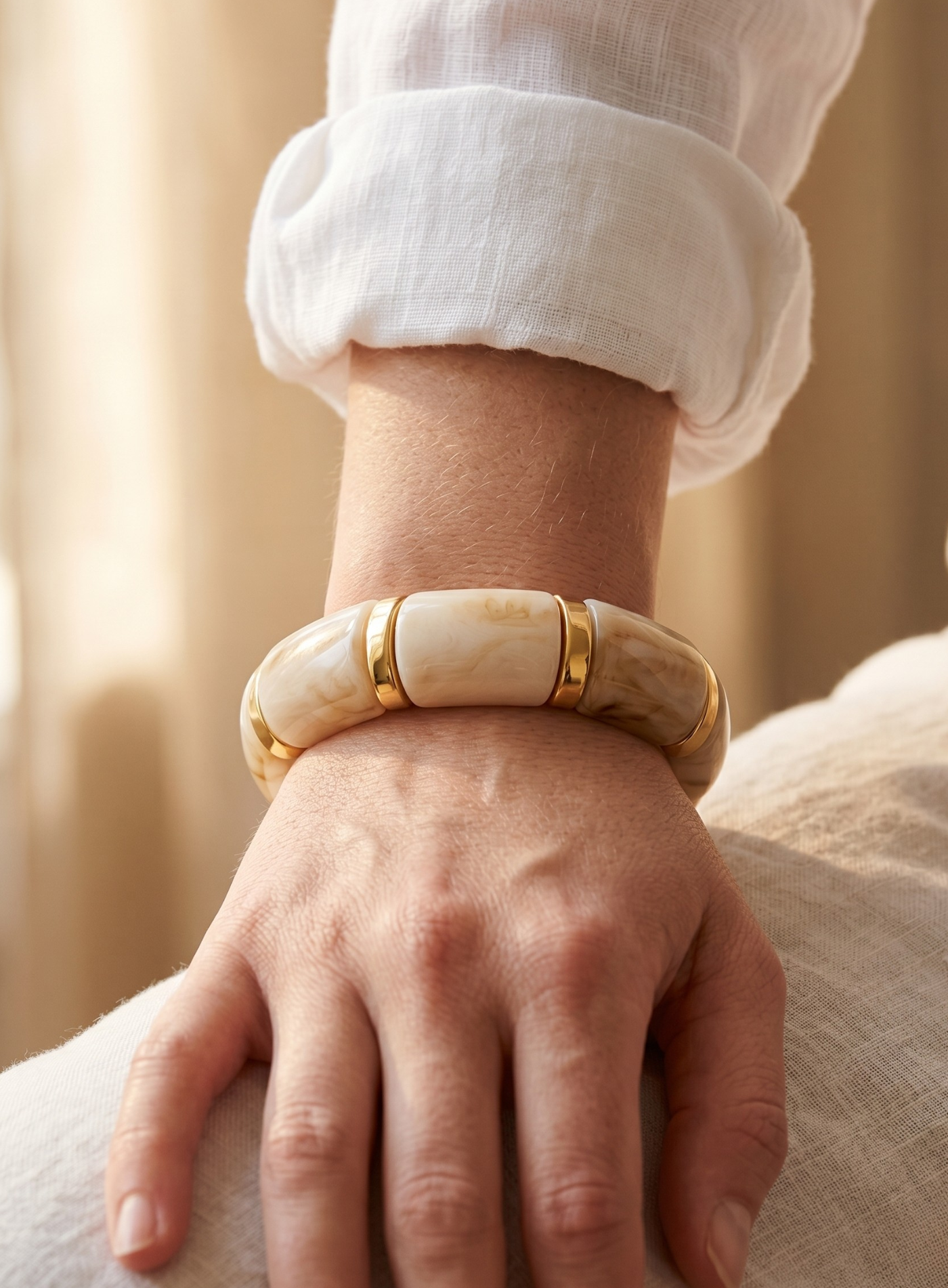 Elegance Armbånd Creme