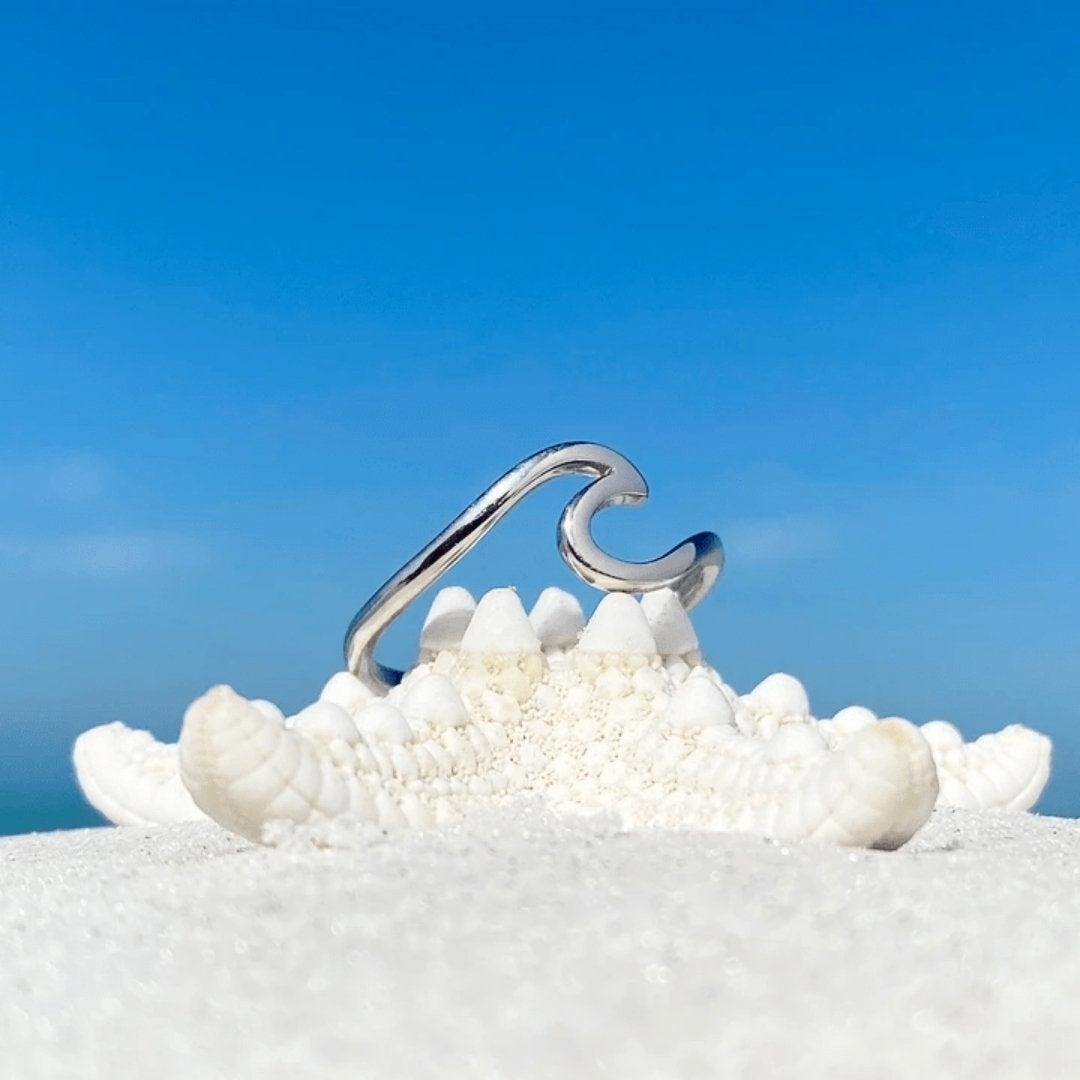 Anillo de Plata Onda del Mar