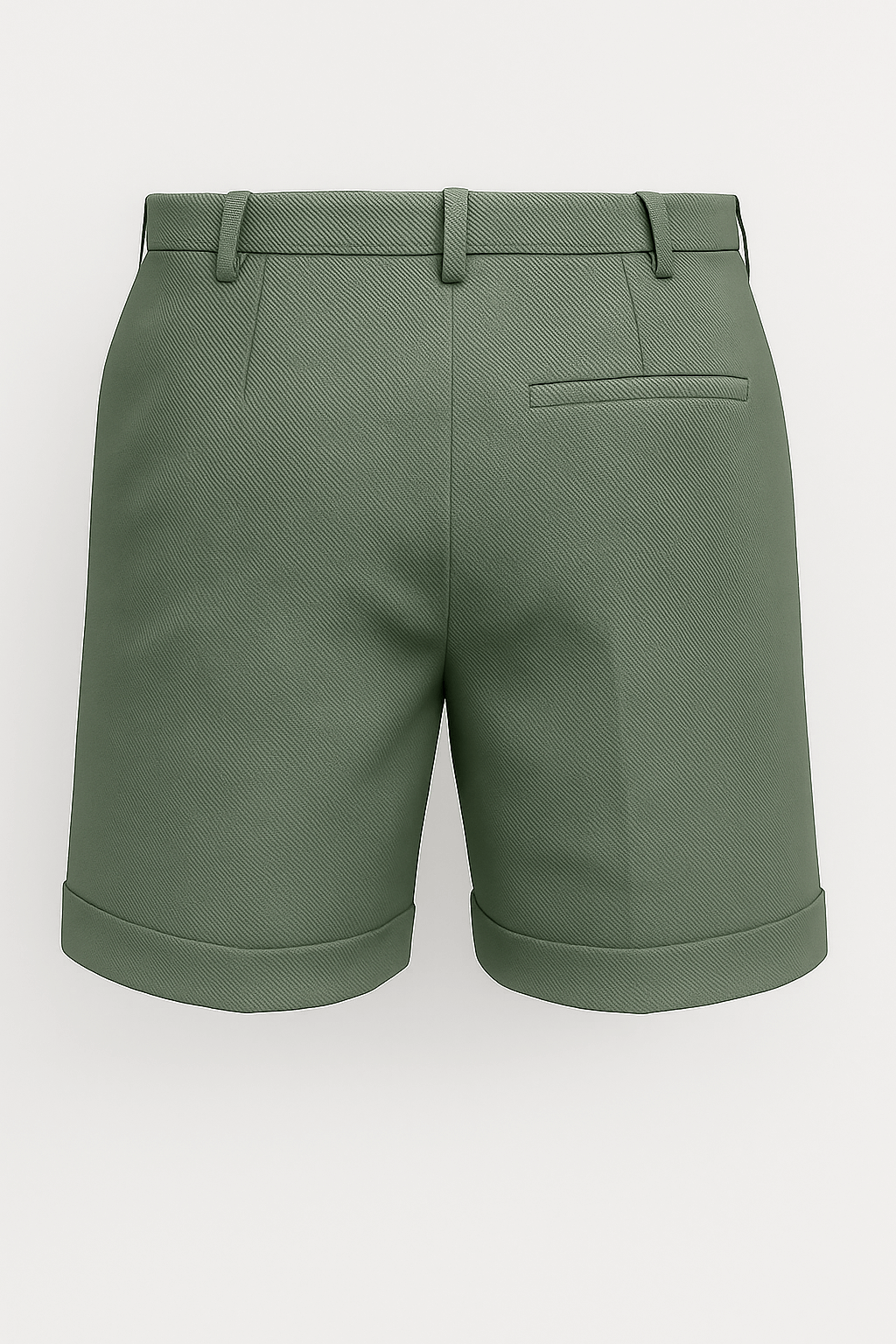 Herreshorts med læg og lommer – grøn og alsidige