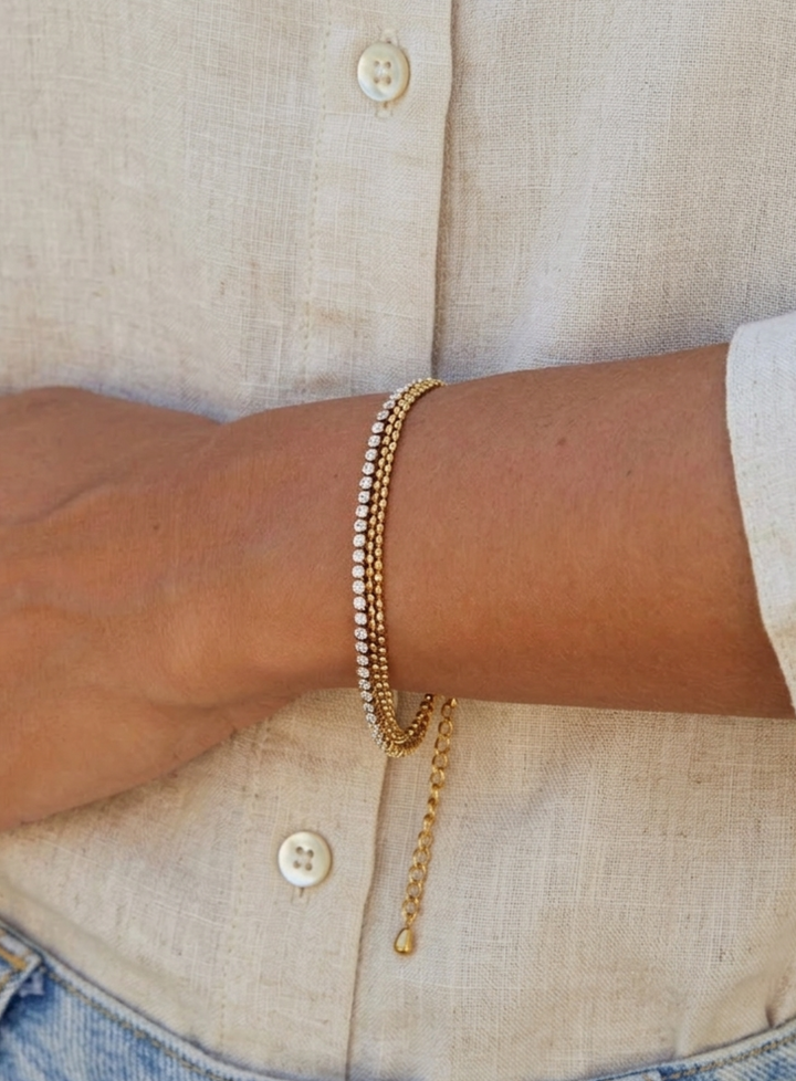 Krystal Glans Armbånd
