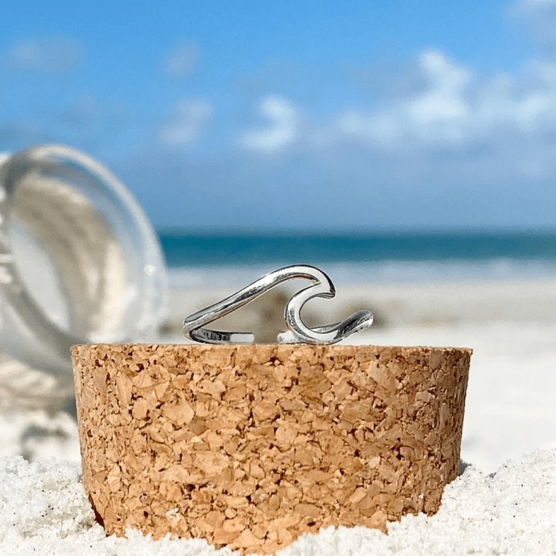 Anillo de Plata Onda del Mar