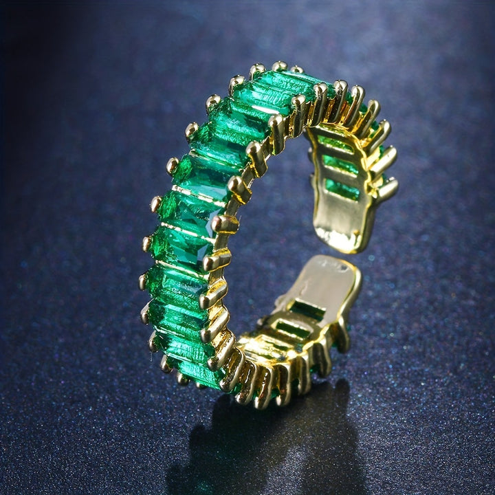 Guld- og smaragdring