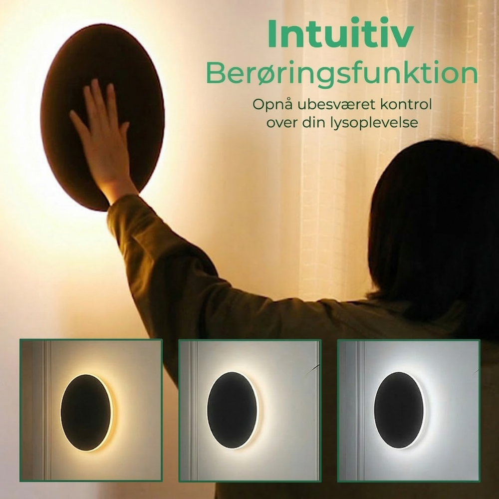 GlowOrbit™ – Moderne Touch LED Væglampe