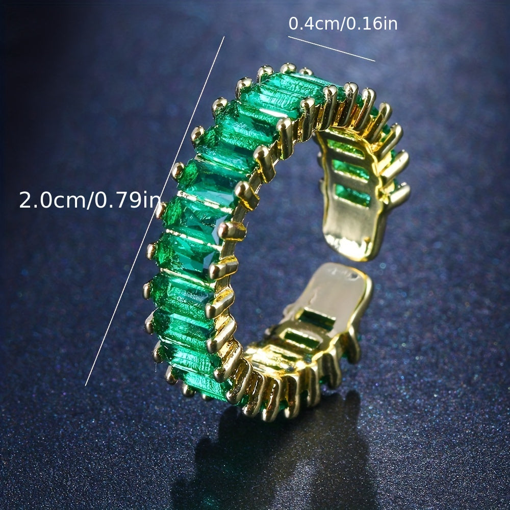 Guld- og smaragdring