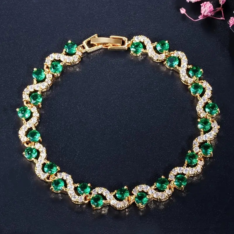 Armbånd Diana Smaragd