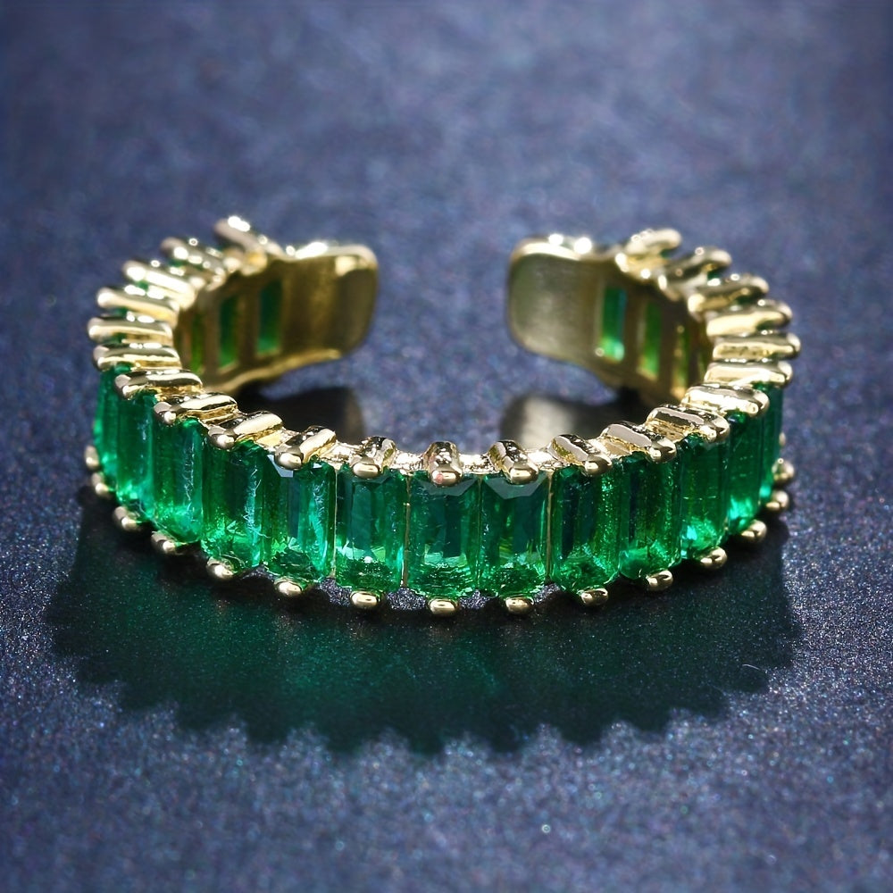 Guld- og smaragdring