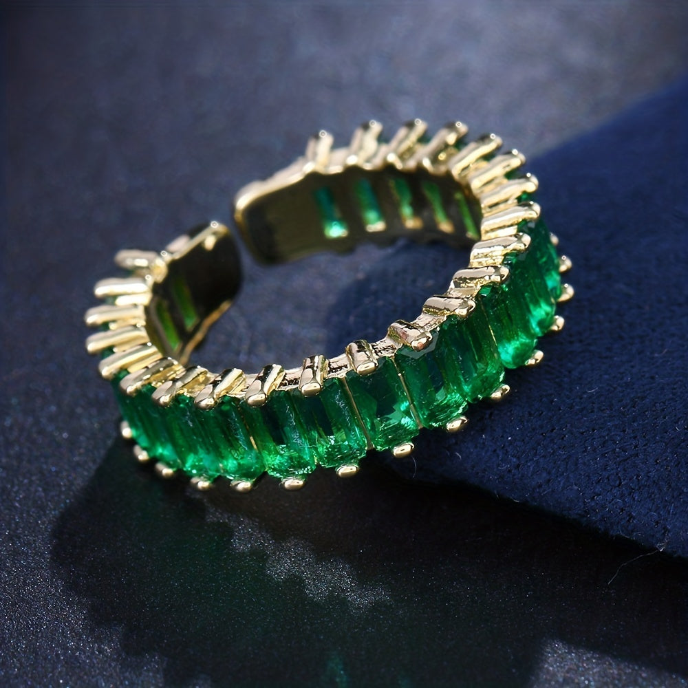 Guld- og smaragdring