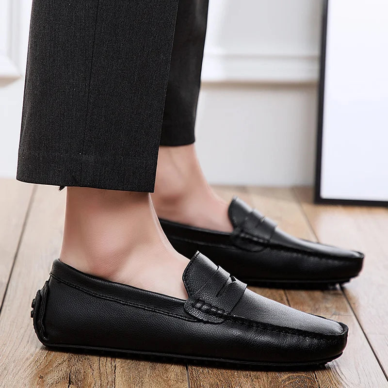 Afslappede Læder Sommer Loafers