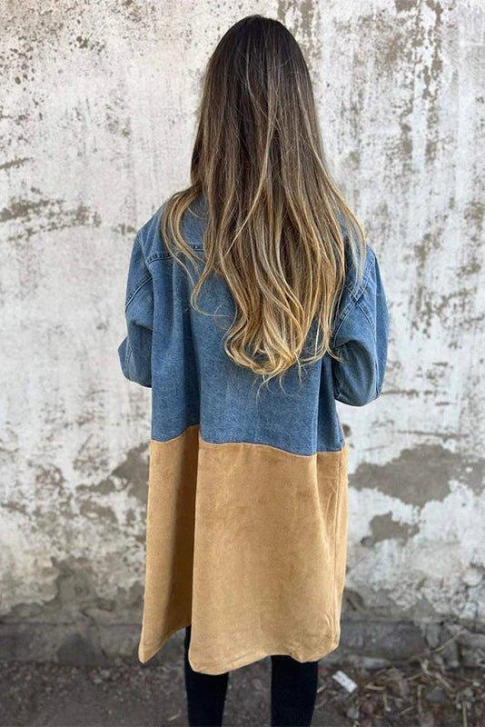 Alberte | Tofarvet denimfrakke
