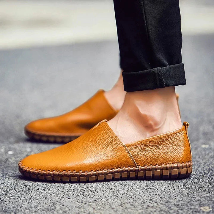 Åndbare Læder Loafers