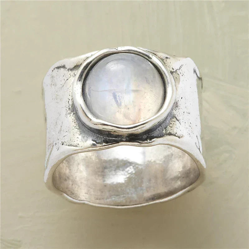 Blød månesten ring