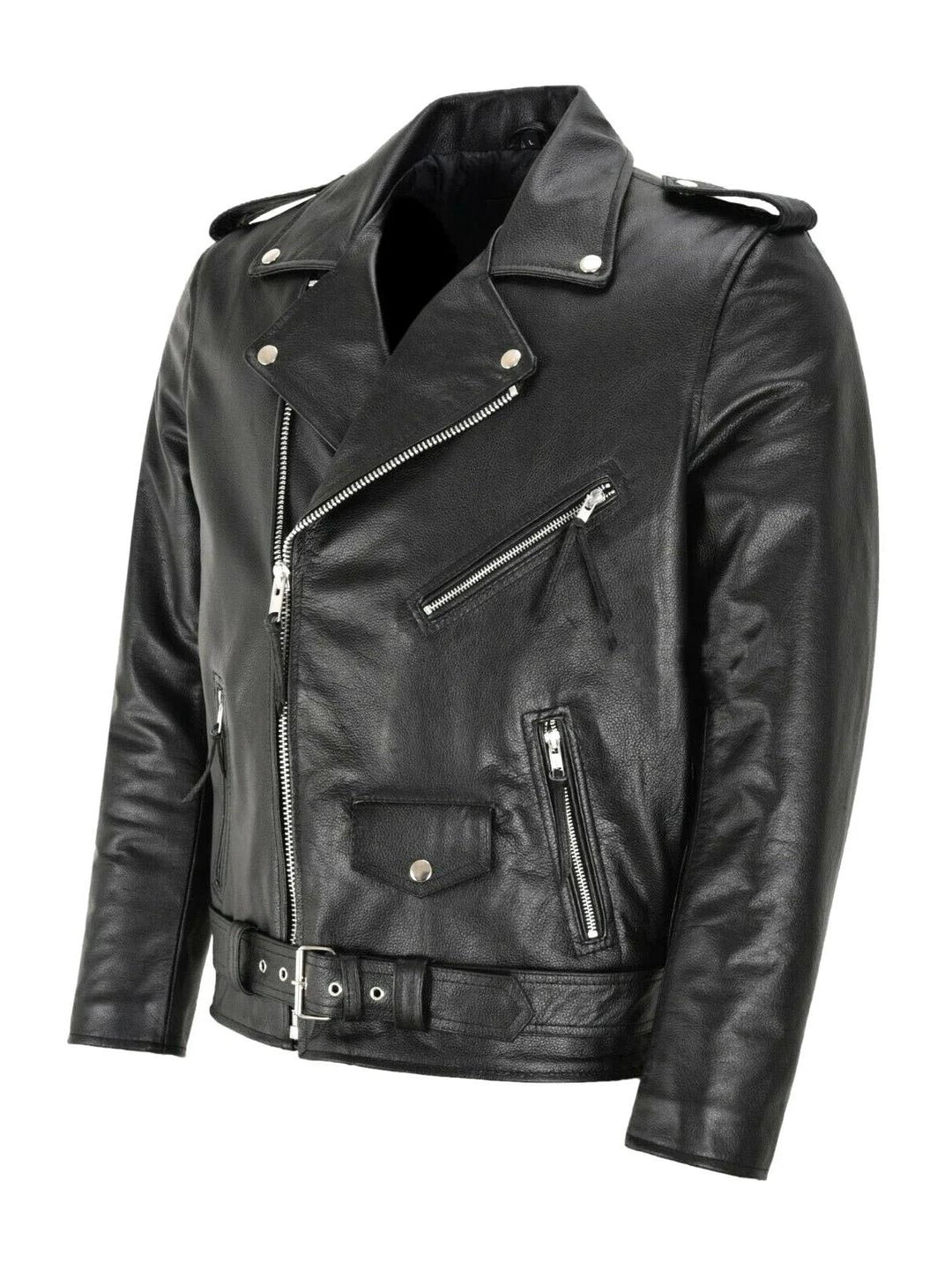 Austin™ | Klassisk Biker Læderjakke