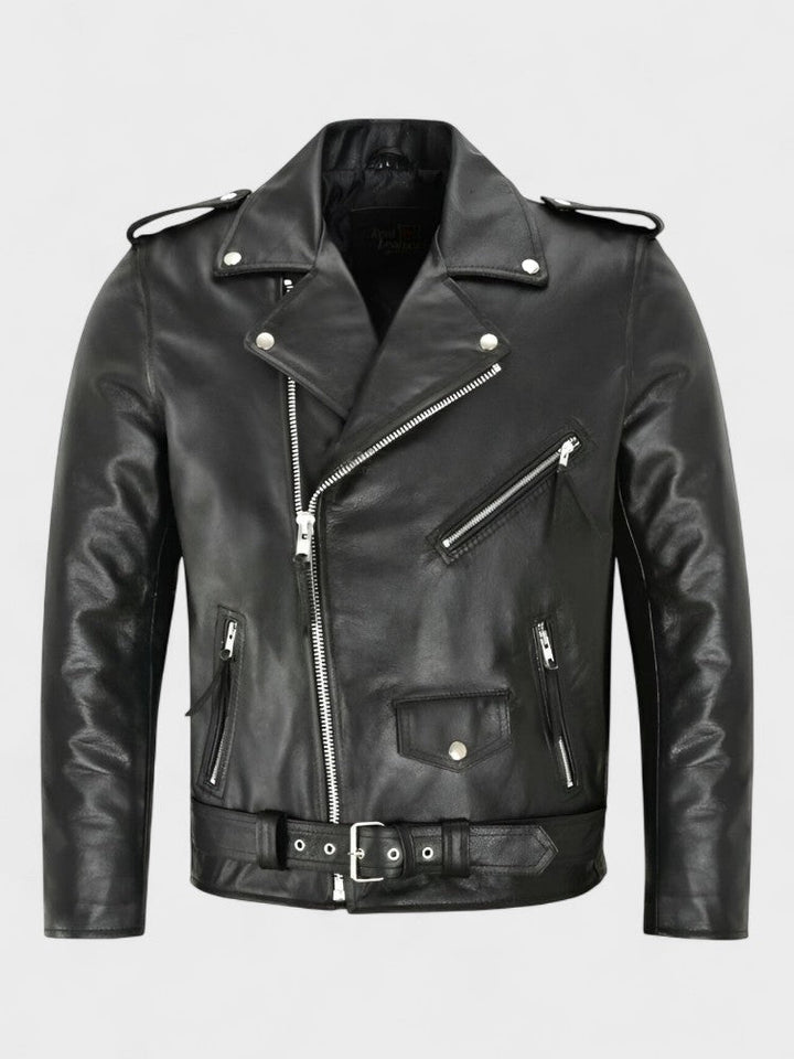 Austin™ | Klassisk Biker Læderjakke