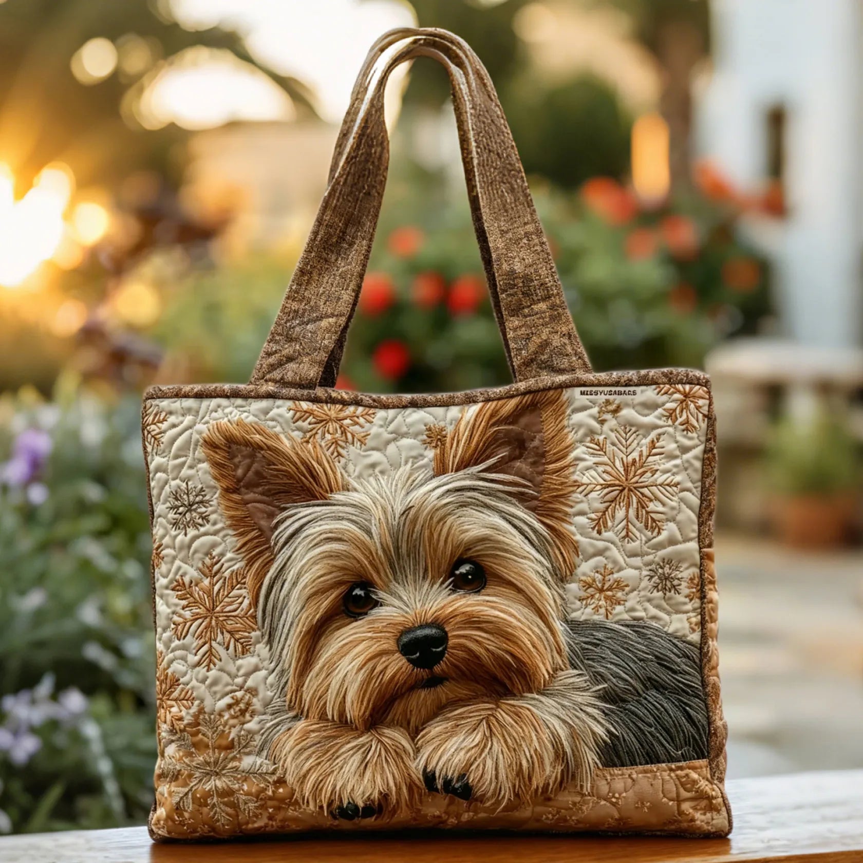 HÅNDLAVET TASKE - YORKSHIRE TERRIER
