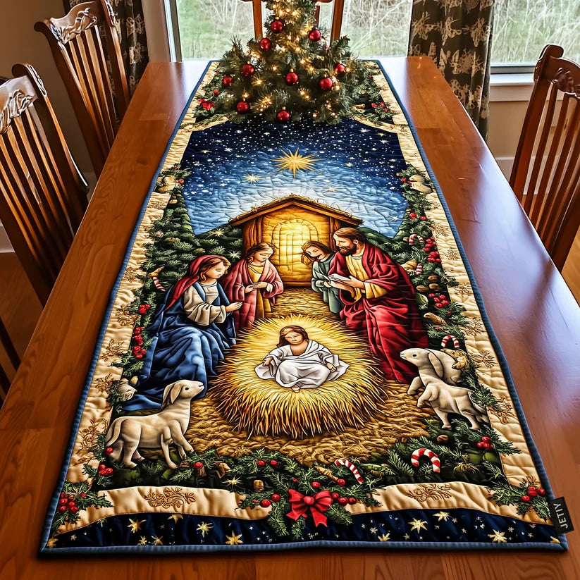 Quilted table runner - Bethlehem Star