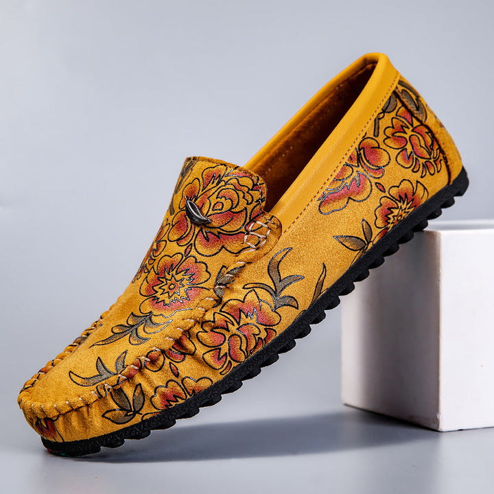 Blomster Læder Loafers
