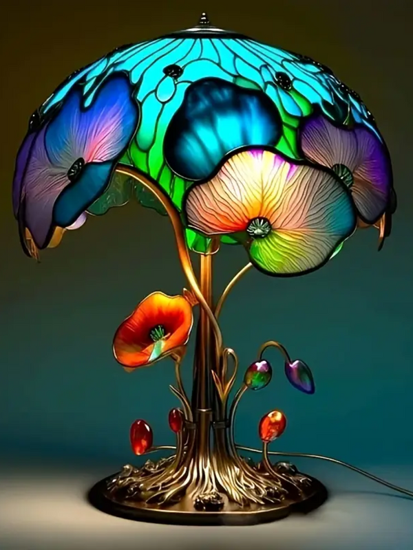 Boho Chic Svampe Blomsterlampe