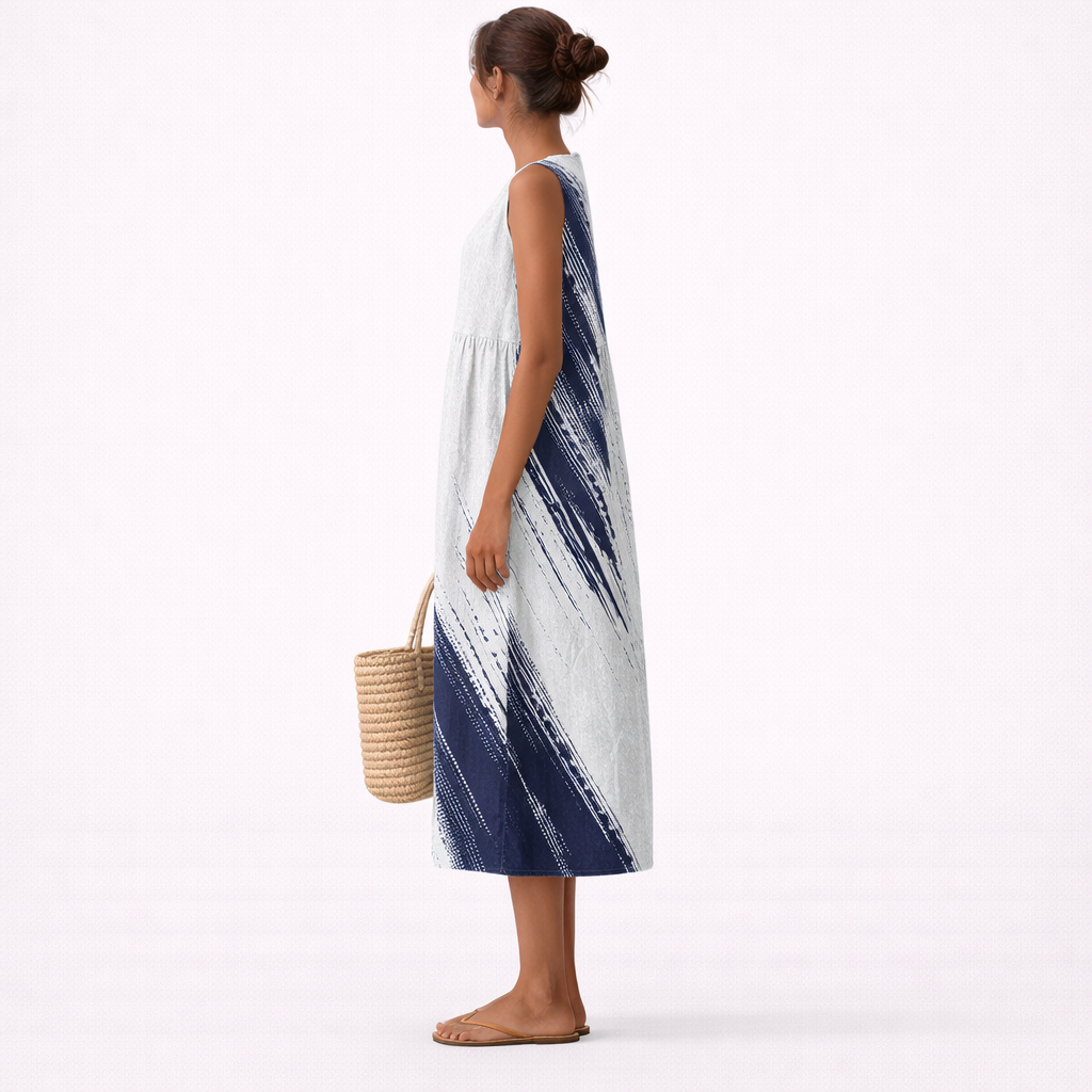 Elin - Hverdags Elegant Midi-Kjole