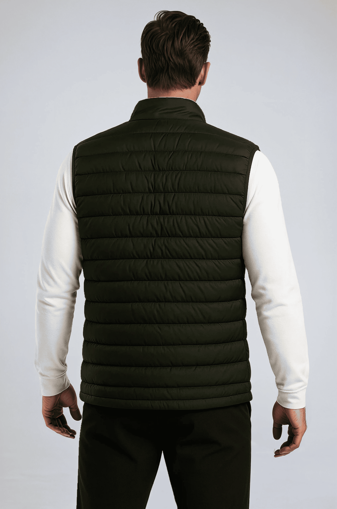 Premium Herre Mørk armygrøn Puffervest