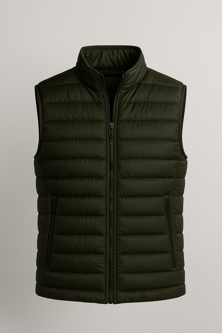 Premium Herre Mørk armygrøn Puffervest
