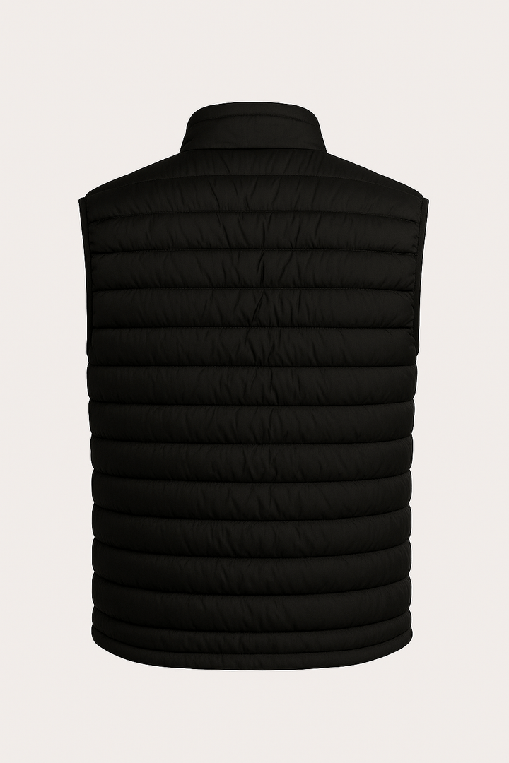 Premium Herre Sort Atlas Puffervest