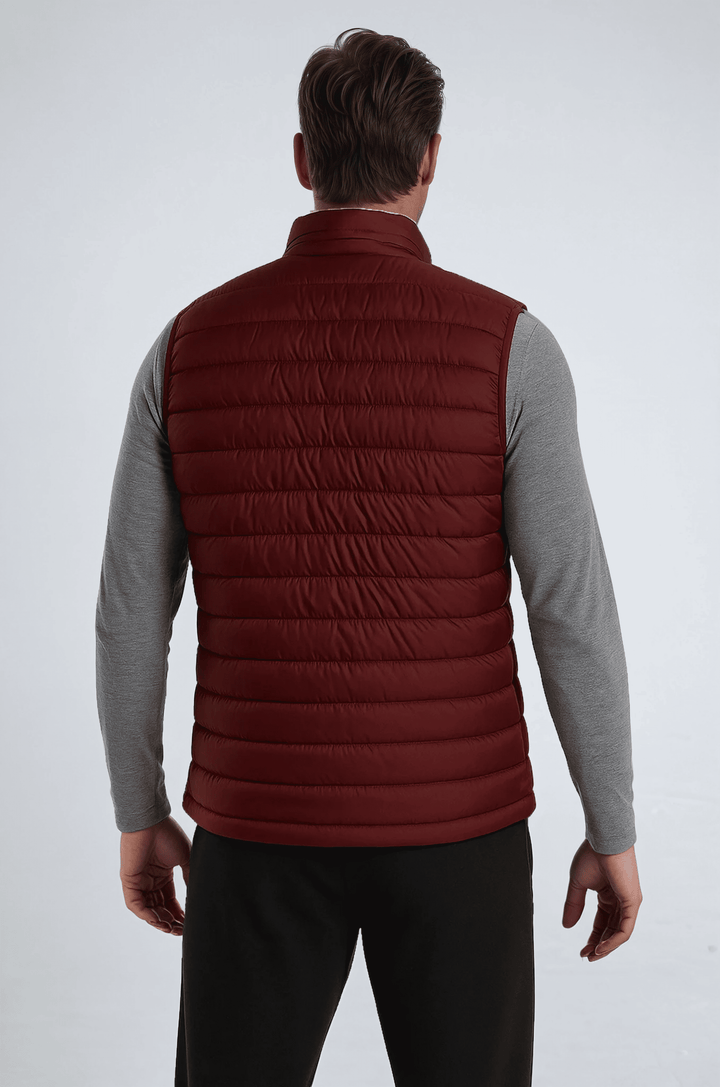 Premium Herre Murstensrød Puffervest