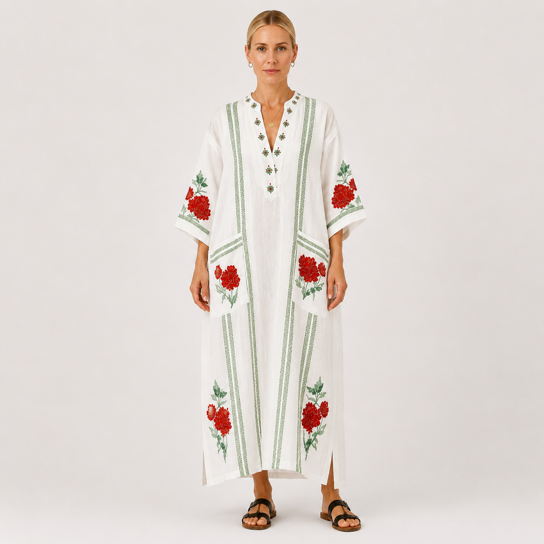 Kaftan Elena Hvid Roser