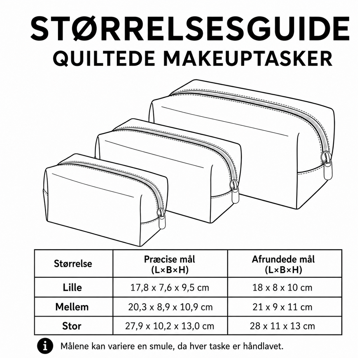 Makeuptaske Sommerrejse i Lilla Nat