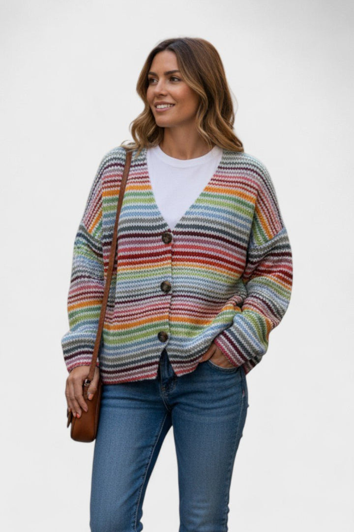 Fran | Livlig cardigan med knapper