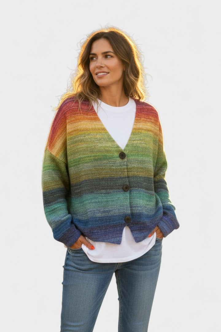 Fran | Livlig cardigan med knapper