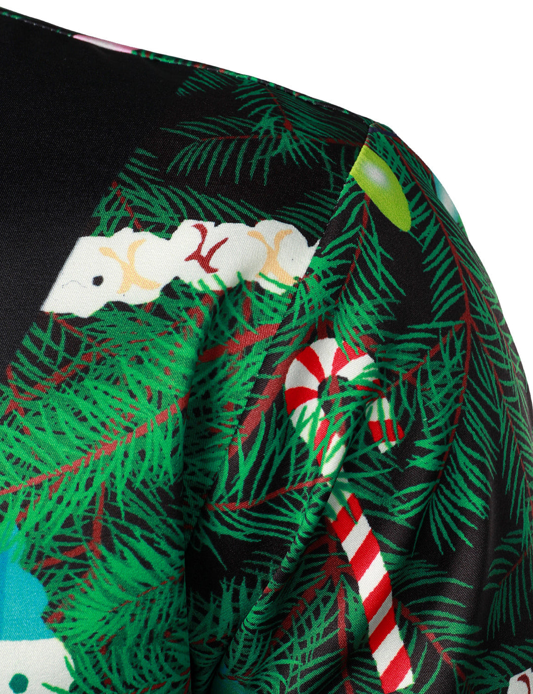 Herre Juletræ Camo Print Regular Fit Sjovt Outfit Tematiseret Top Langærmet Skjorte