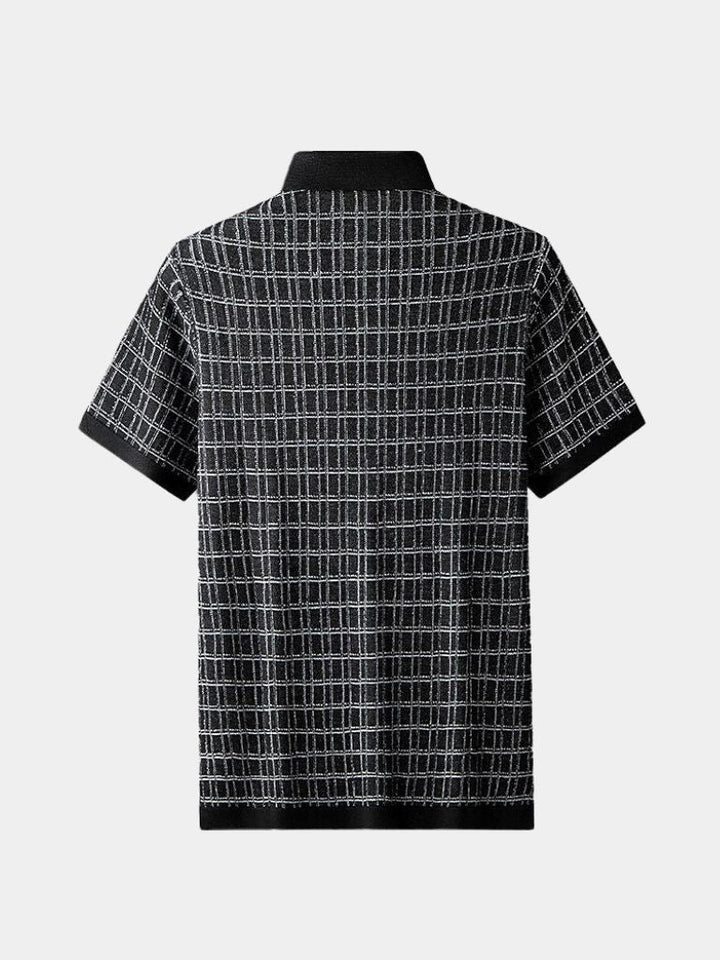 Holger™ | Klassisk Sort Strikpolo