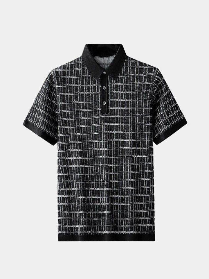 Holger™ | Klassisk Sort Strikpolo