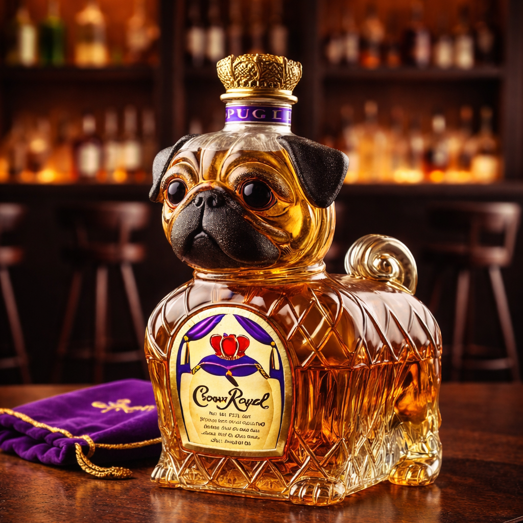 Whiskykarafel - Fransk Bulldog Udgave