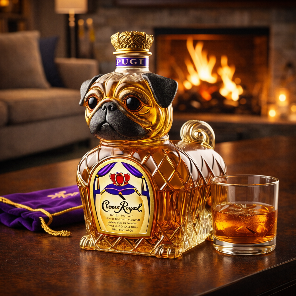 Whiskykarafel - Fransk Bulldog Udgave