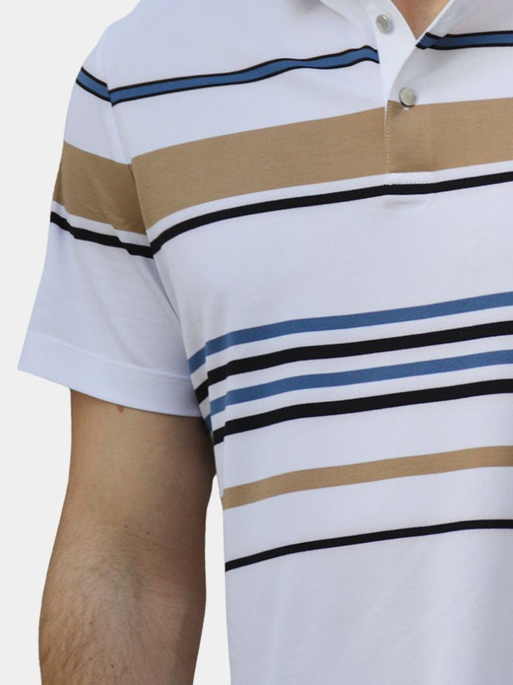 Kasper™ | Solnedgang Stribet Polo
