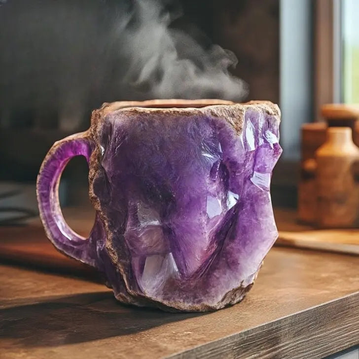 Krystal-infunderede mineral kaffe kopper