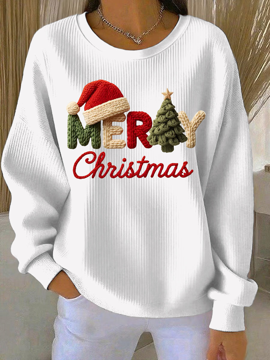 Kvindernes Juleprint Casual Sweatshirt
