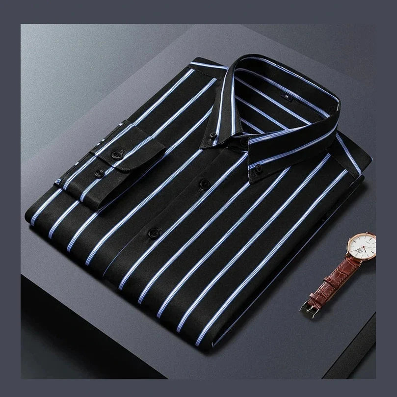 Levi™ | Elegant Stribet Skjorte