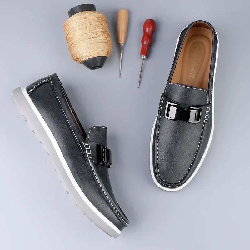 Luksus Læder Loafers