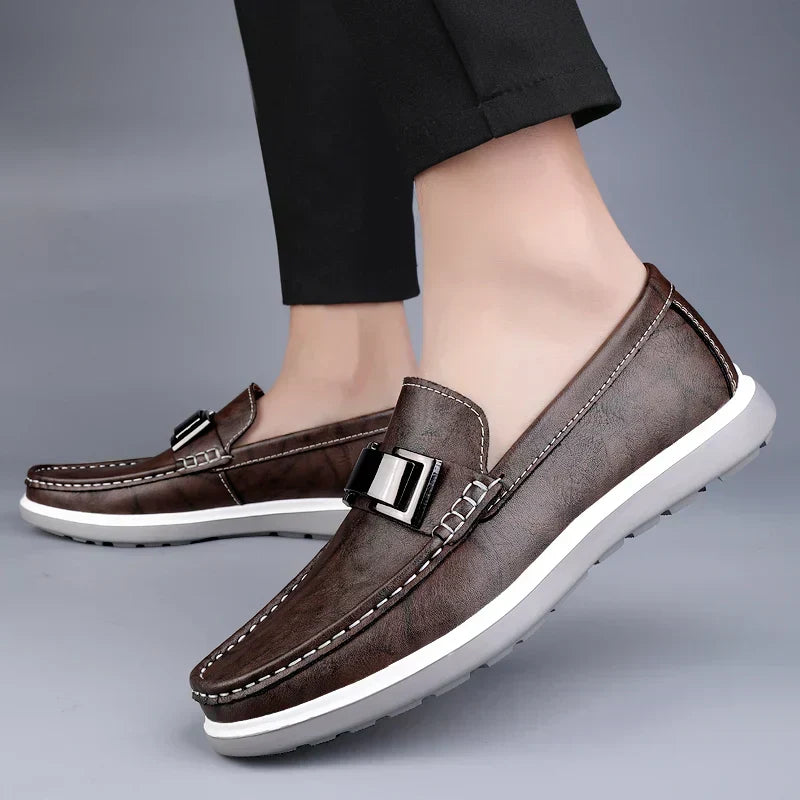 Luksus Læder Loafers