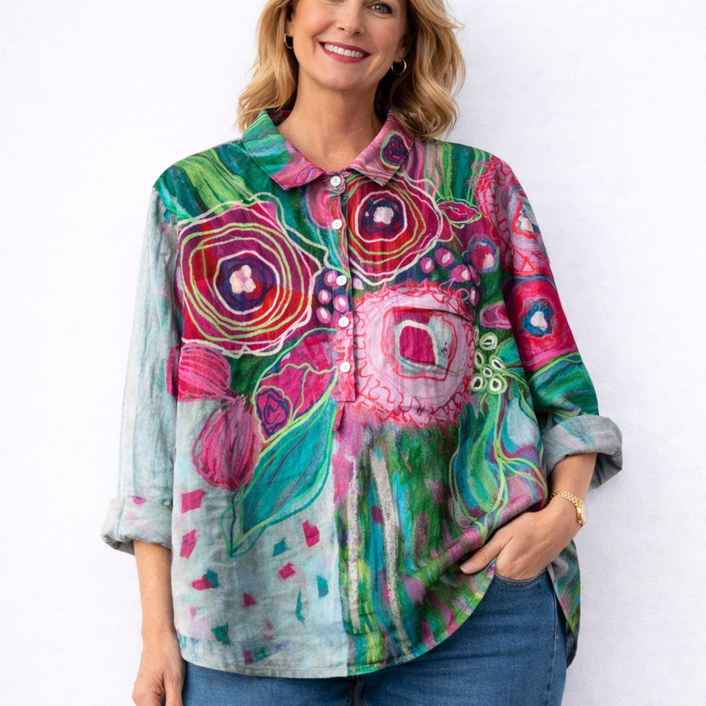Ella | Moderne linnedskjorte