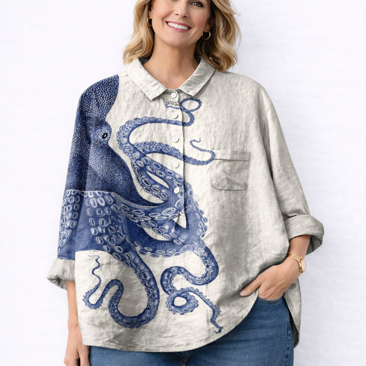 Amelia | Moderne linnedskjorte