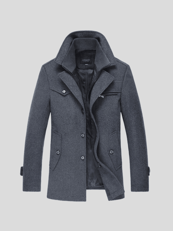 Nikolaj™ | Klassisk uld-peacoat