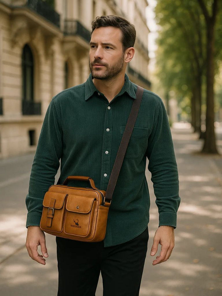 Oliver™ | Retro Firkantet Skuldertaske