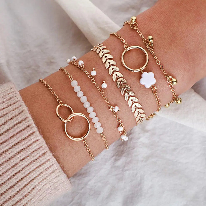 Boho Guldbarmbånd
