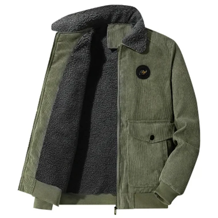 Elegant Fleeceforet Corduroy Jakke