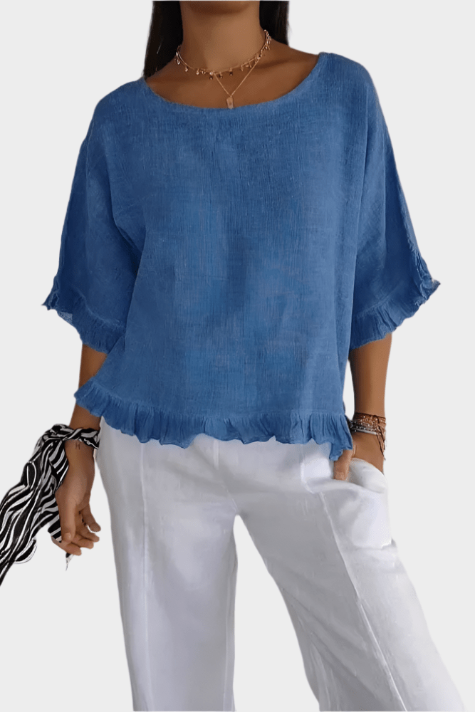 Saga | Linned Bluse