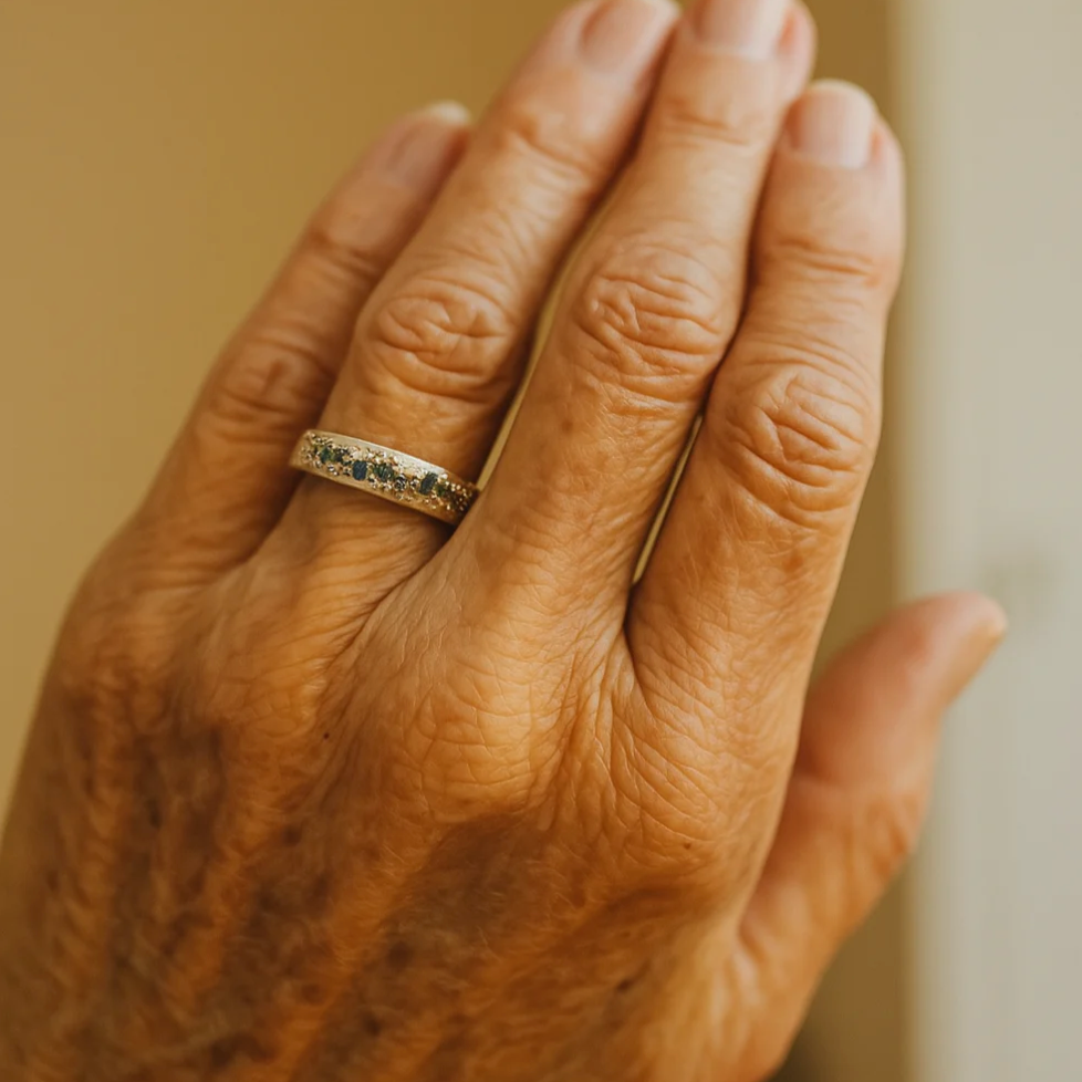 Vintage guldfarvet ring